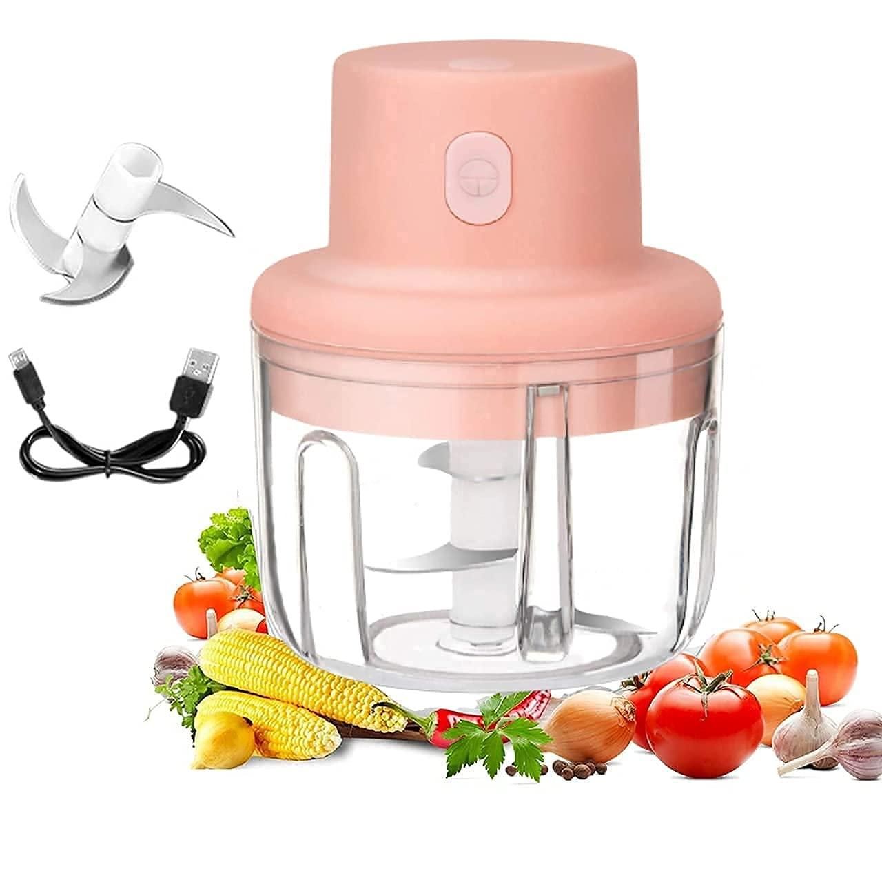 Effortlessly Chop Vegetables Anywhere with Our Portable USB Rechargeable Electric Chopper!