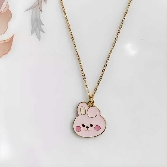 Gold Plated Cute Rabbit Necklace