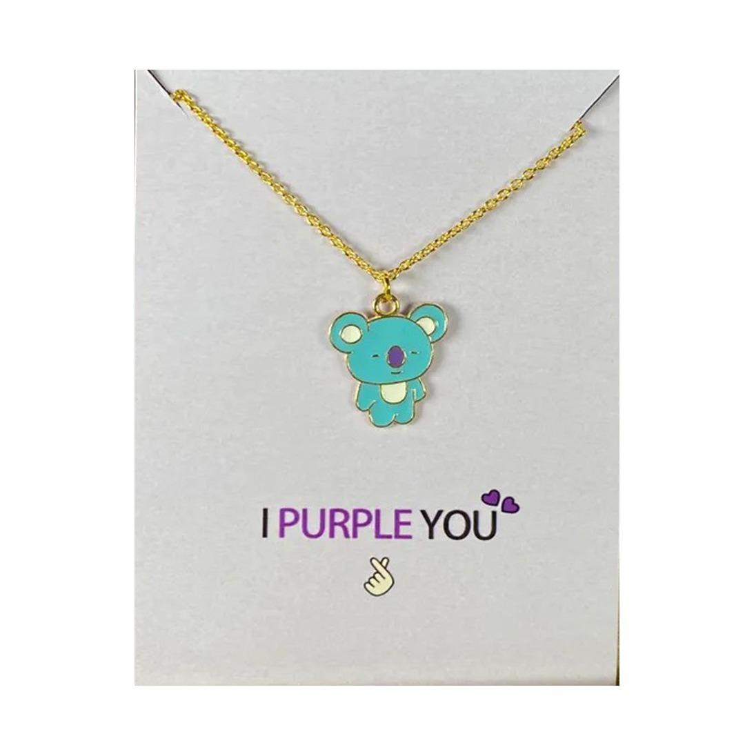 Gold Plated Cute Teddy Necklace