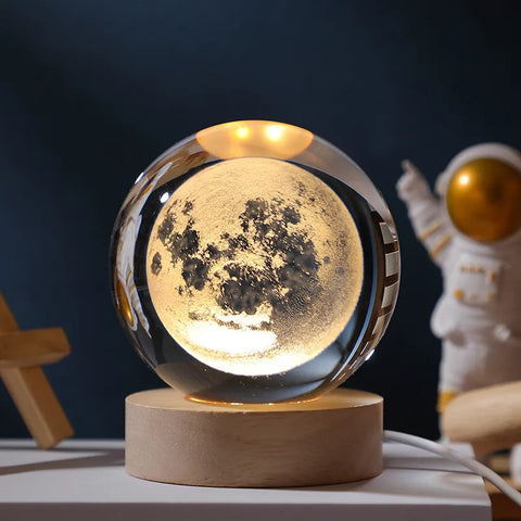 3D Crystal Lamp Ball(Moon)